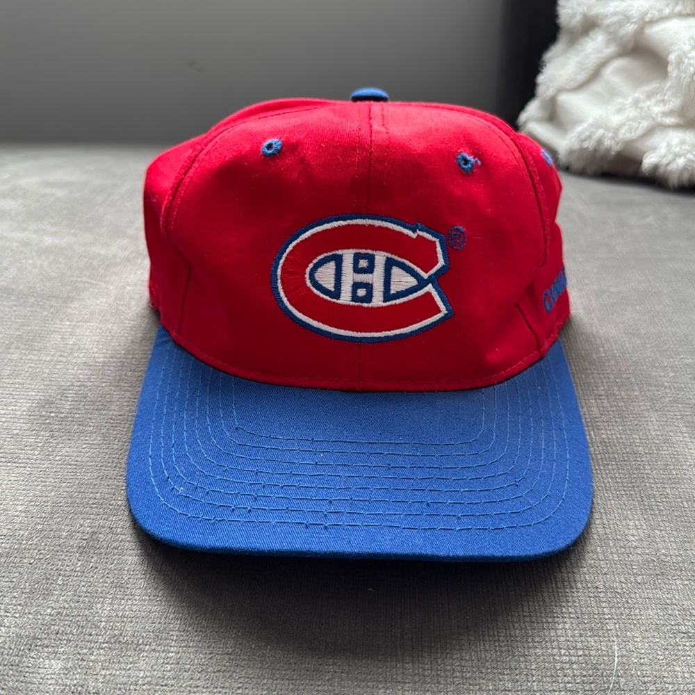 Vintage Montreal Canadiens Hat / Starter / NHL / Size 7 1/8